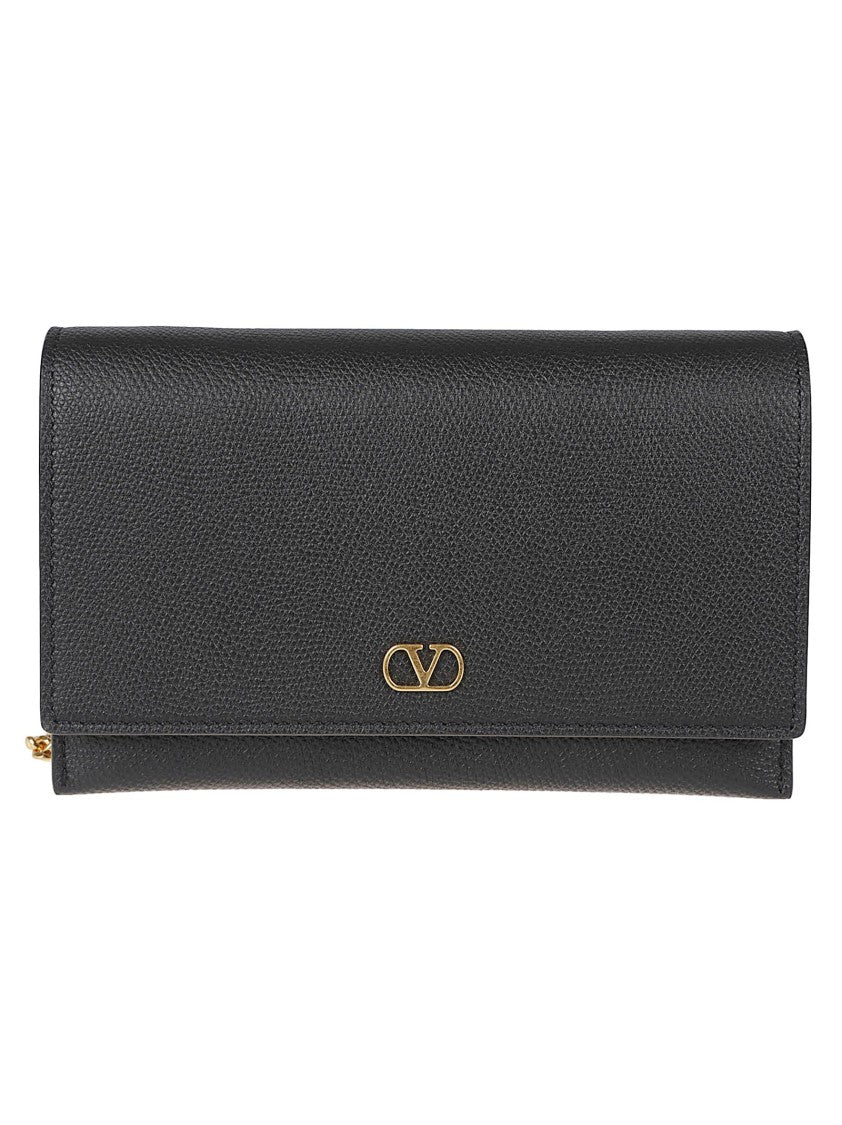 Valentino Garavani Textured Leather Clutch