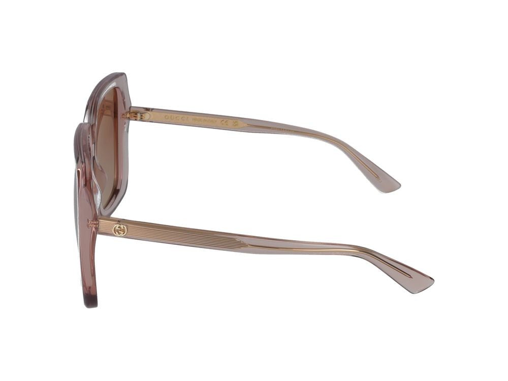 Gucci Oversized Square Frame Sunglasses With Gradient Lenses