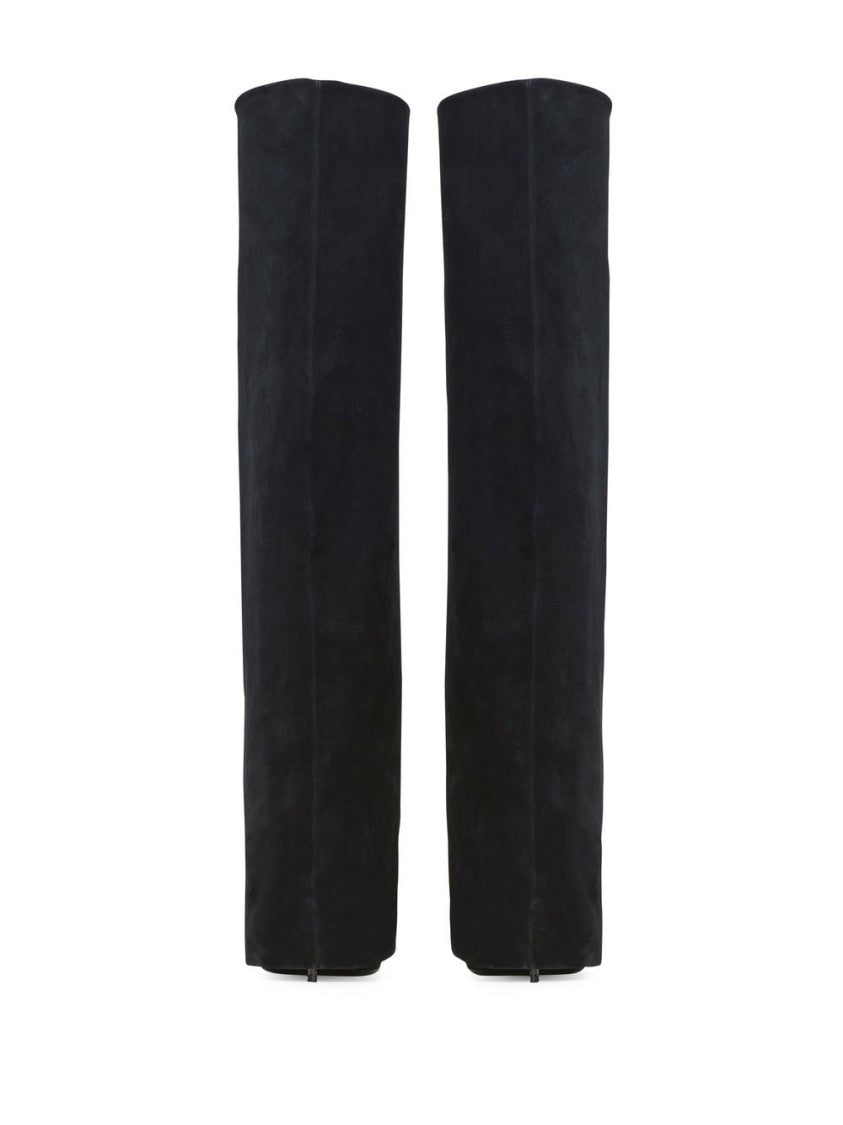 Balmain Ariel Suede Knee-High Boots