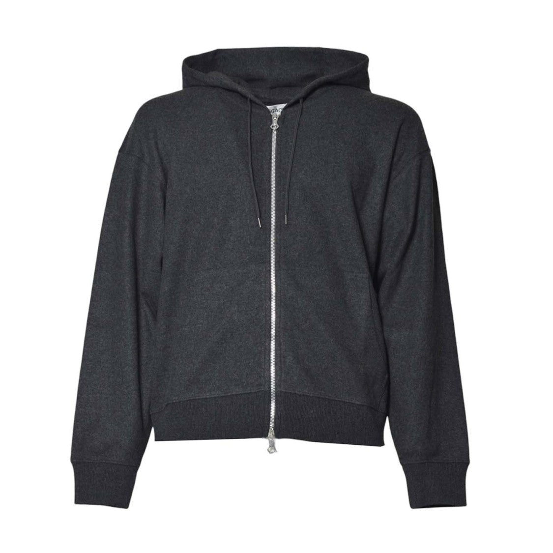 Our Legacy Zip-Up Hoodie With Adjustable Drawstring And Ribbed Detailing
