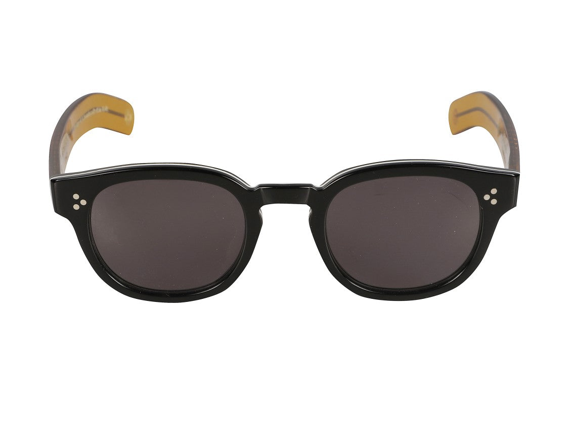 Kador Black Jolly Amerika Round Sunglasses
