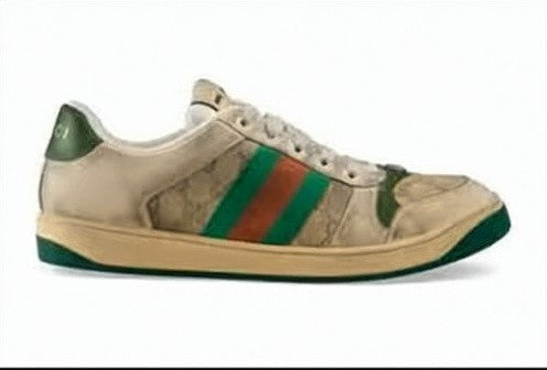 Gucci Distressed Gg Monogram Canvas Sneakers