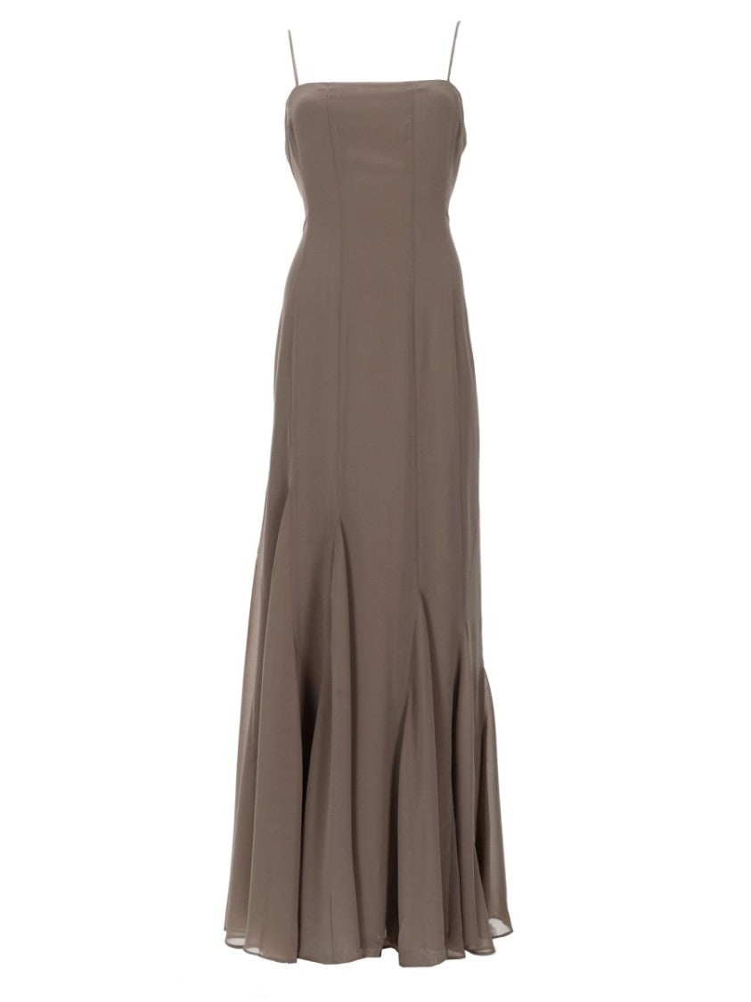 Rotate Birger Christensen Flowing Spaghetti Straps Chiffon Dress