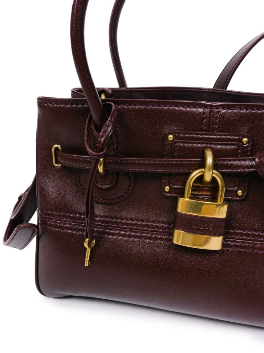 Chloé Rectangular Lambskin Gold Hardware Handbag