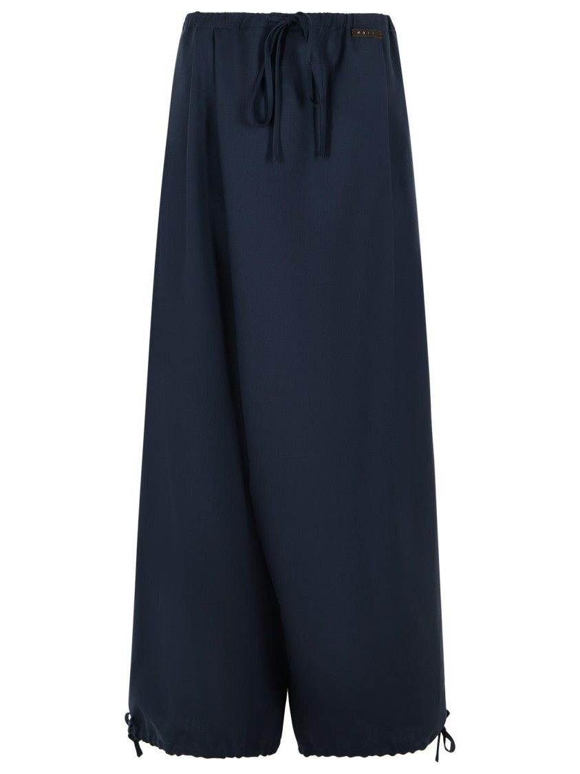 Marni Blue Virgin Wool Trousers