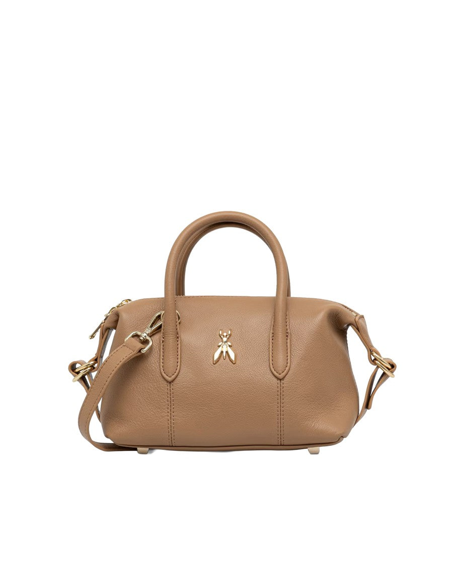 Patrizia Pepe Caramel Leather New Business Mini Handbag