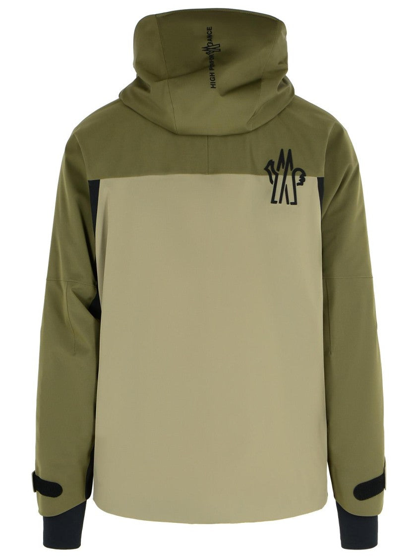 Moncler Grenoble 'Vallatscha' Green Polyamide Blend Jacket