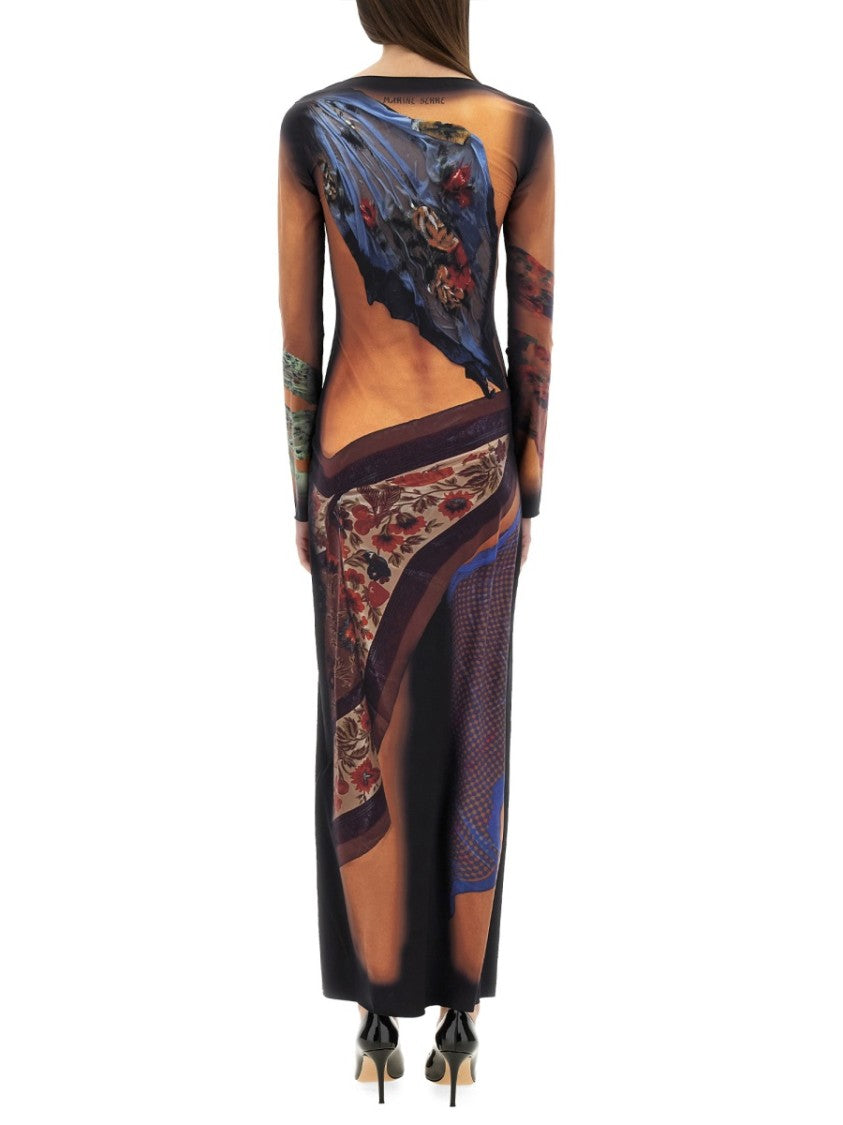 Marine Serre "Statues" Long Dress