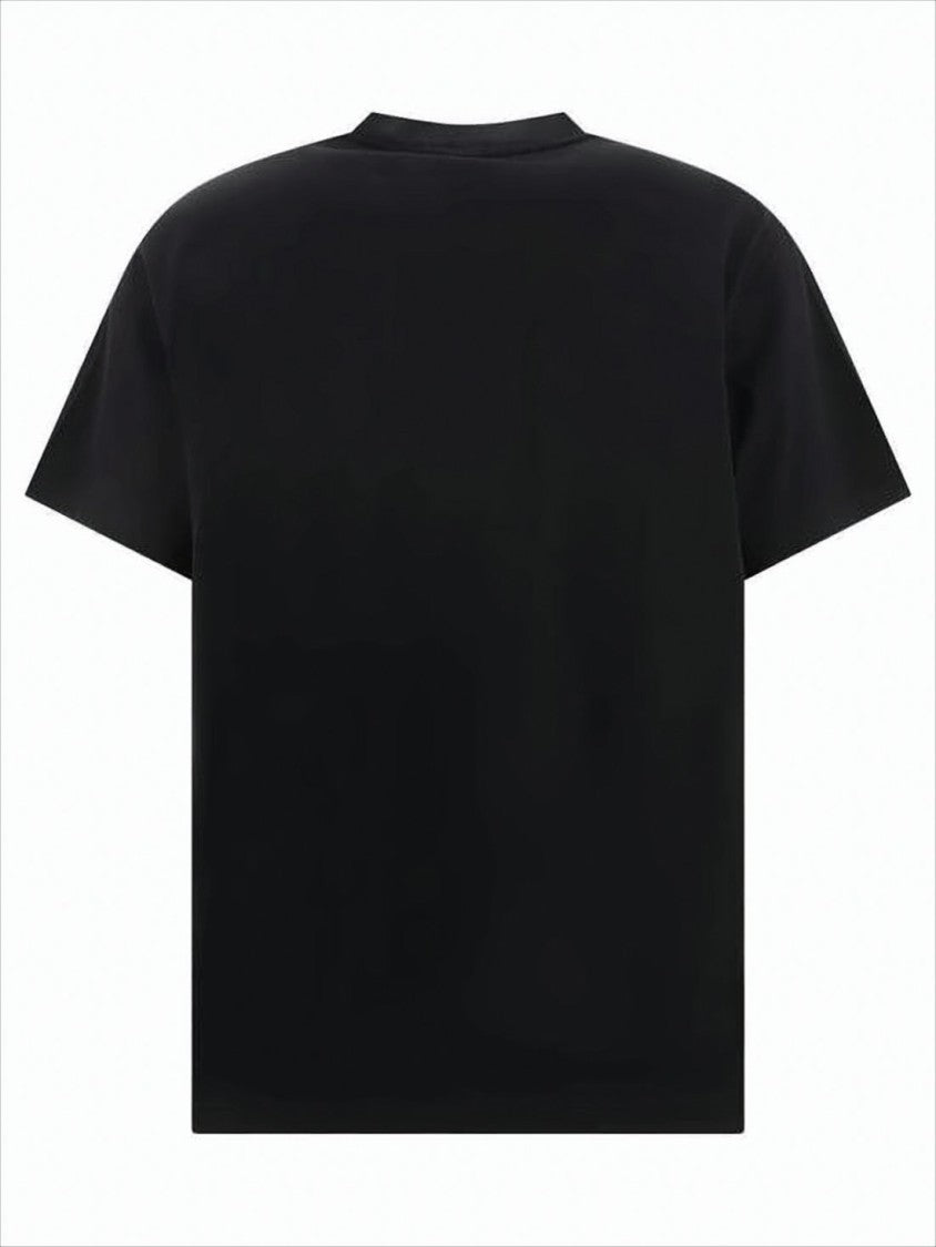 Burberry Short-Sleeve Black T-Shirt With Bold Logo Design