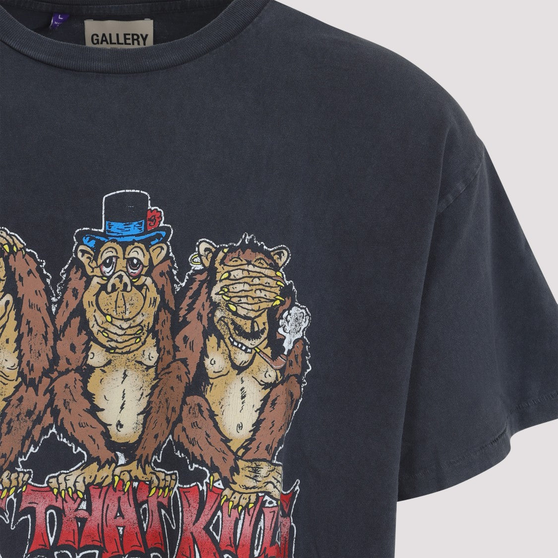 Gallery Dept. Vintage Black Cotton See No Evil T-Shirt
