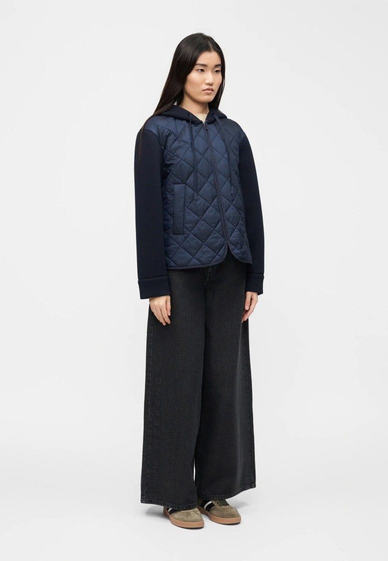 Max Mara Refined Blue Jacket With Quilted Front