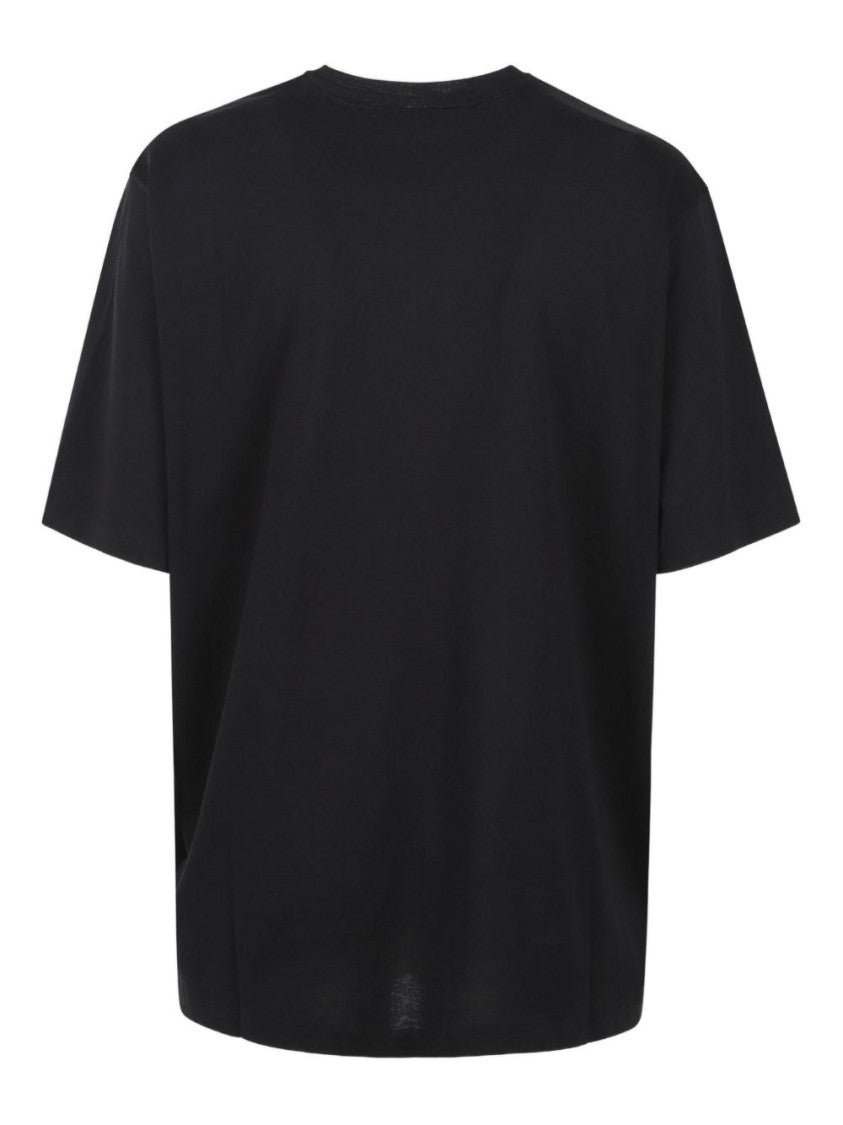 The Frankie Shop Relaxed Fit Black T-Shirt In Organic Cotton
