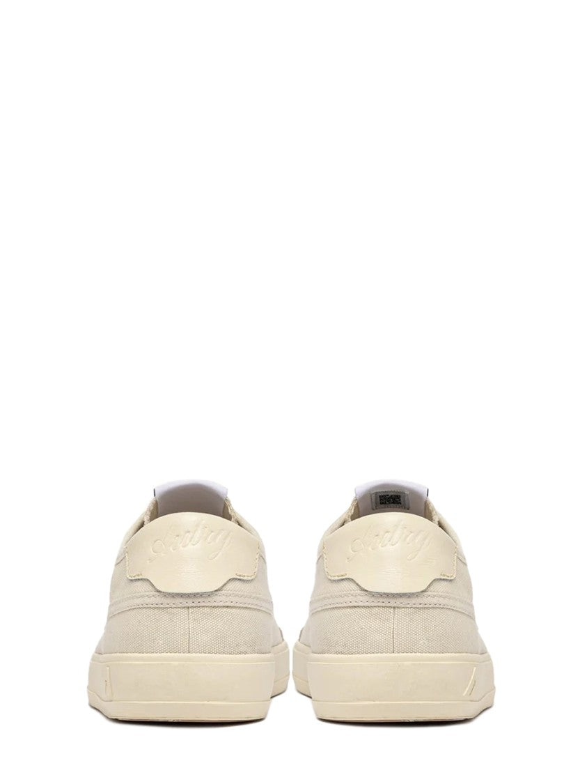 Autry Low-Top Cream Sneakers With Canvas And Suede Blend