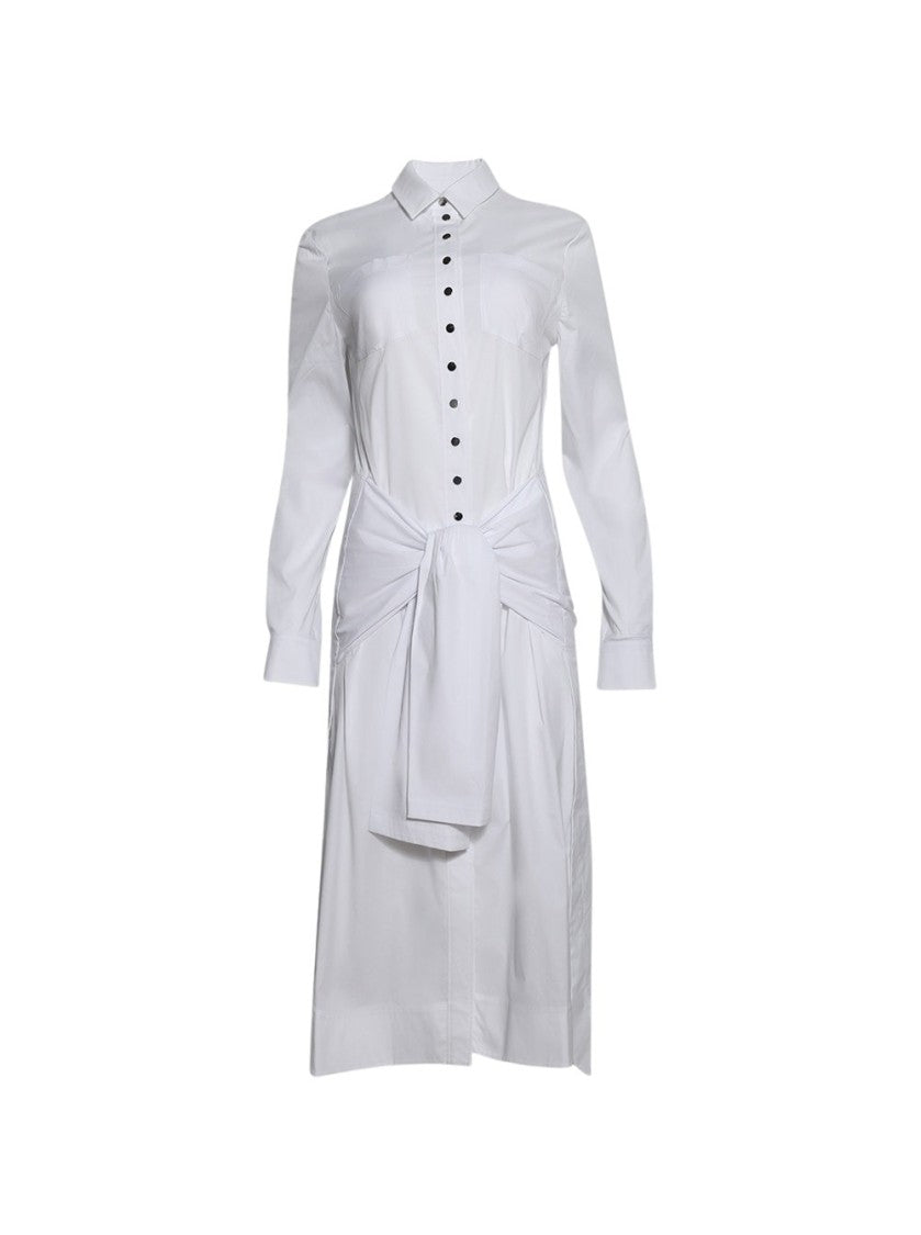 Rabanne Tie-Waist Dress - White