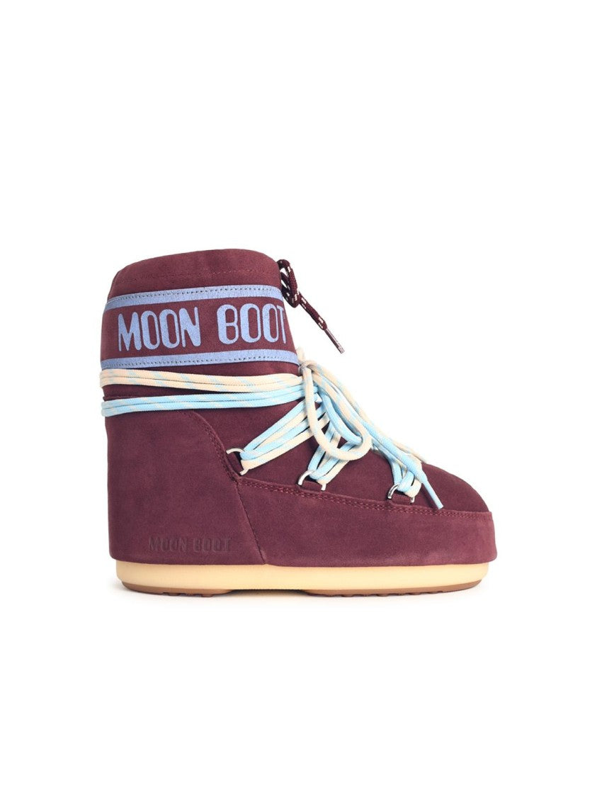 Moon Boot Burgundy Suede Boots