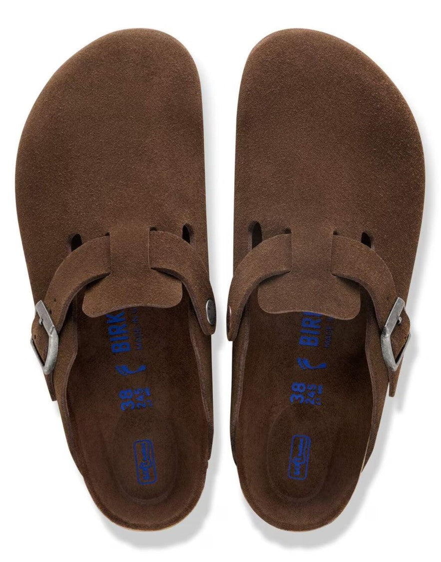 Birkenstock Carafe Boston Soft Footbed Suede Clogs