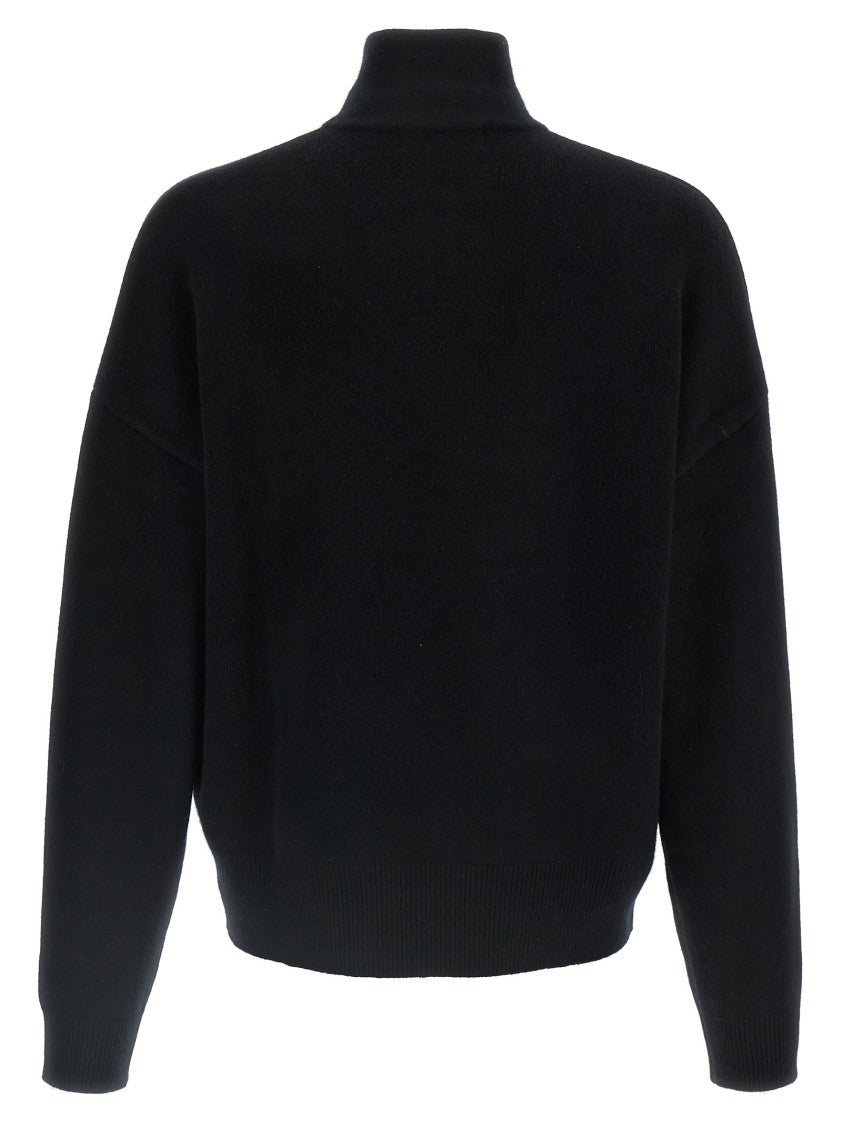 Extreme Cashmere Half-Zip Cashmere Blend Knit Sweater
