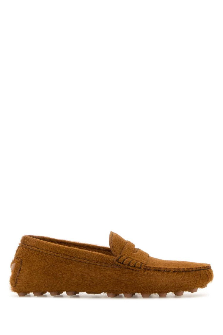 Tod's Caramel Calf Hair Loafers