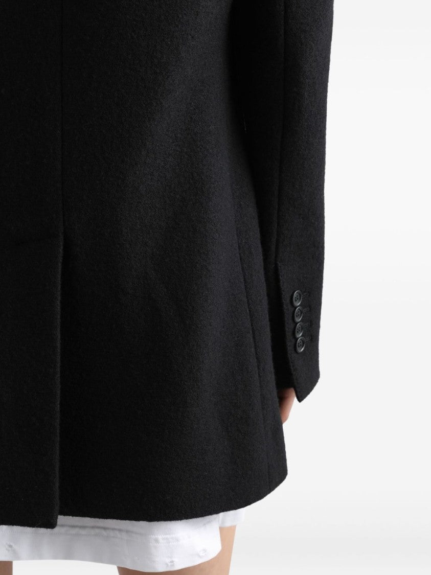 Dolce & Gabbana Double-Breasted Tailored Wool Jacket With Sharp Lapels