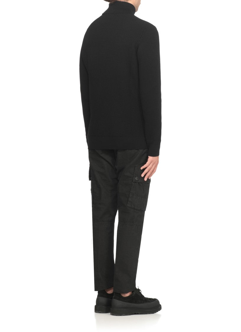 Stone Island High Neck Wool Sweater