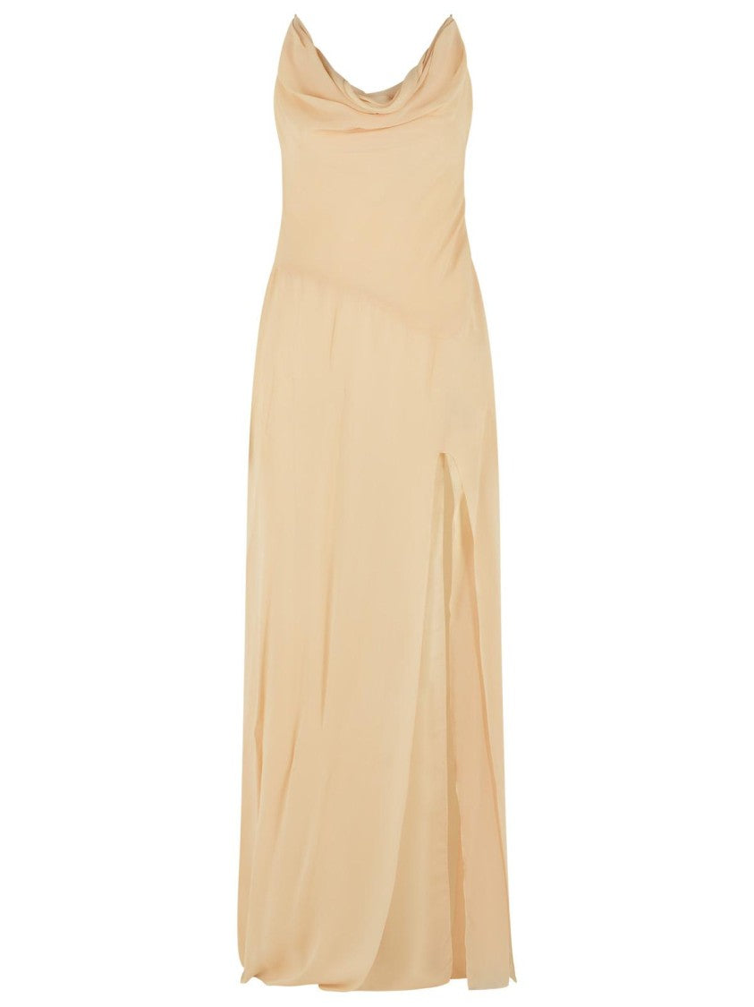 Blumarine Cream Viscose Dress