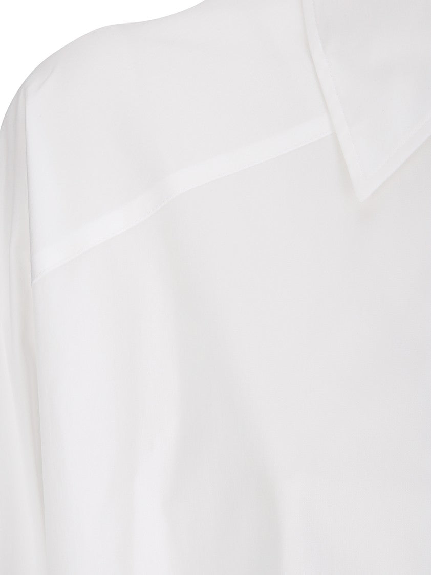 Stefano Mortari Semi-Sheer White Cotton Shirt