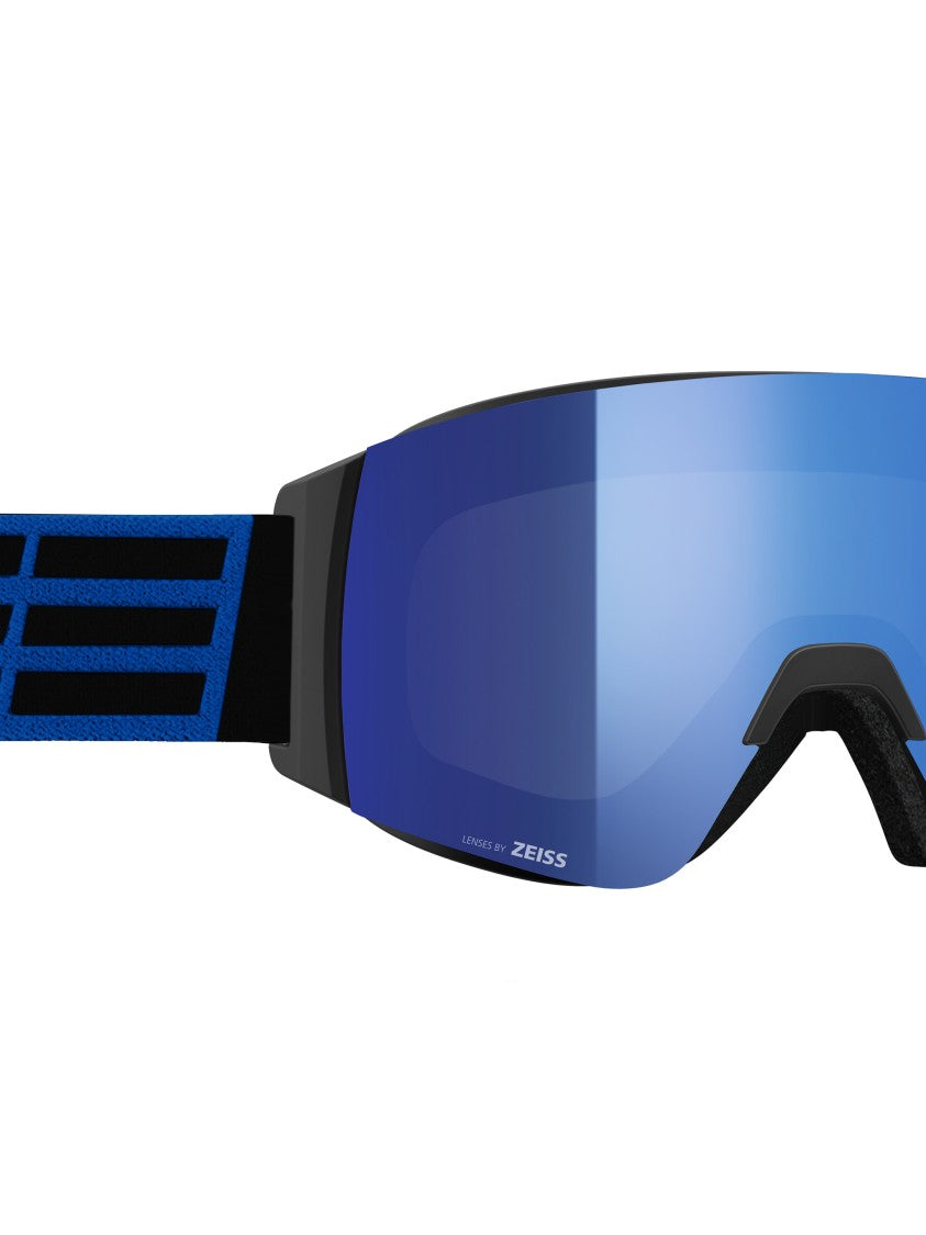 Salice Black Wide Curved Gradient Ski Goggles