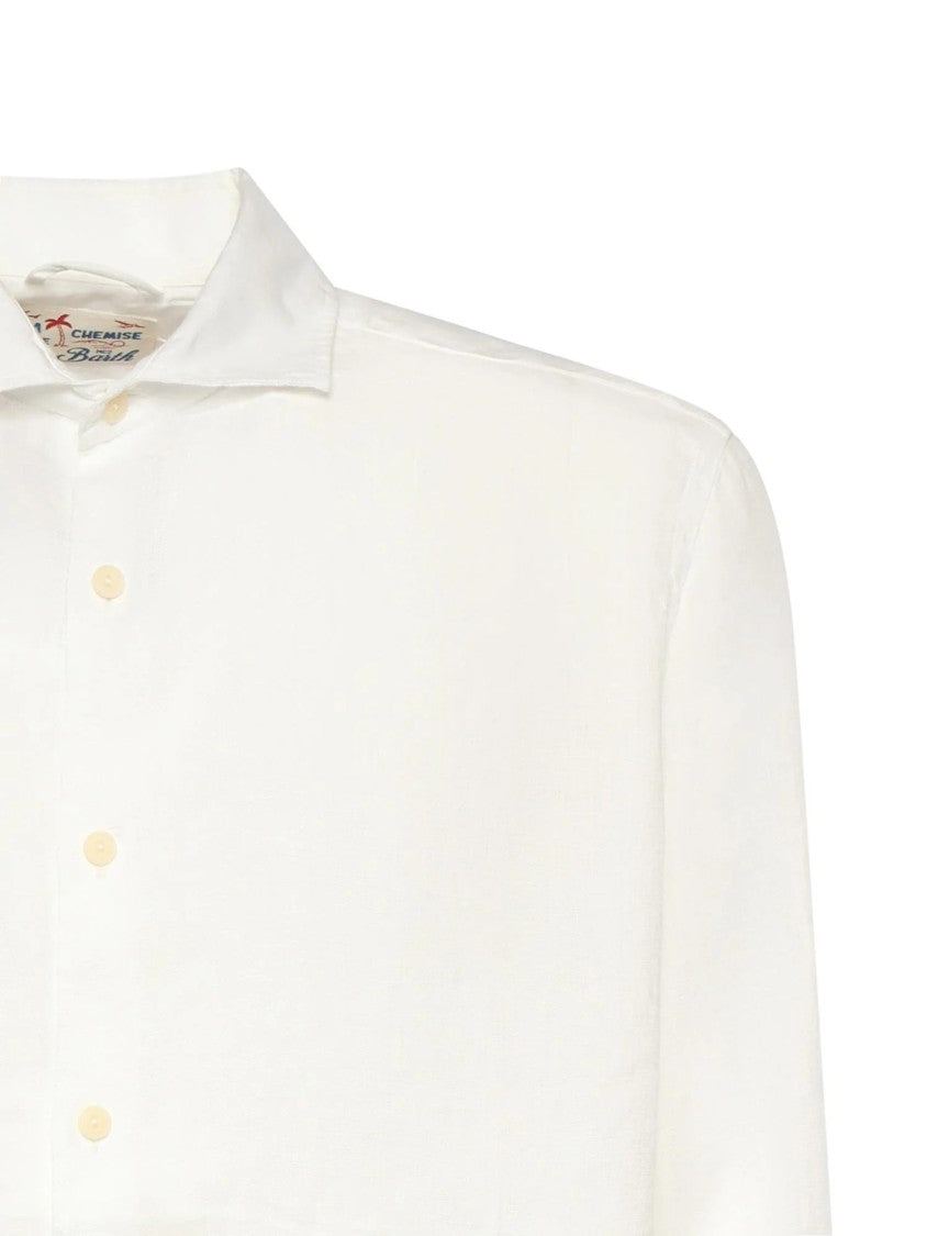 Mc2 Saint Barth Minimalist Long-Sleeve Button-Up Shirt