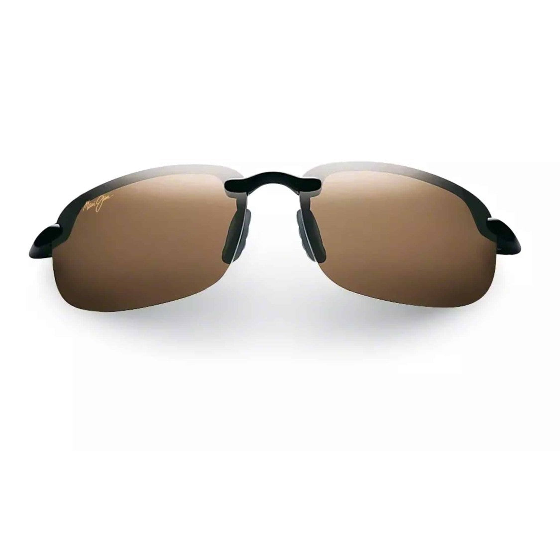 Maui Jim Hookipa Rimless Sunglasses With Brown-Tinted Lenses And Thin Arms