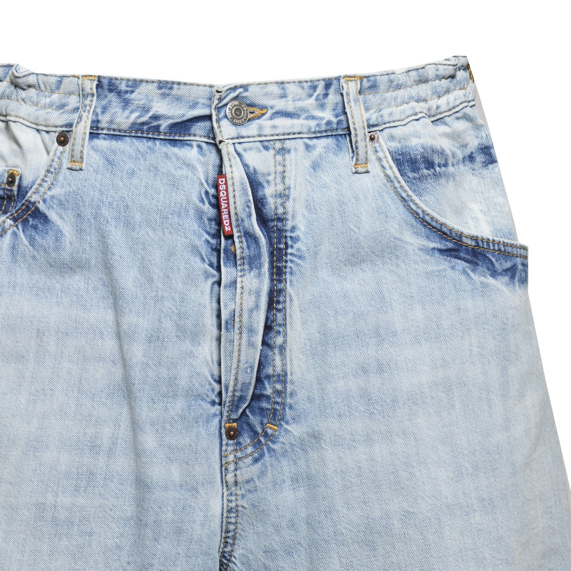 Dsquared2 Blue Cotton Palm Beach Bermuda Shorts