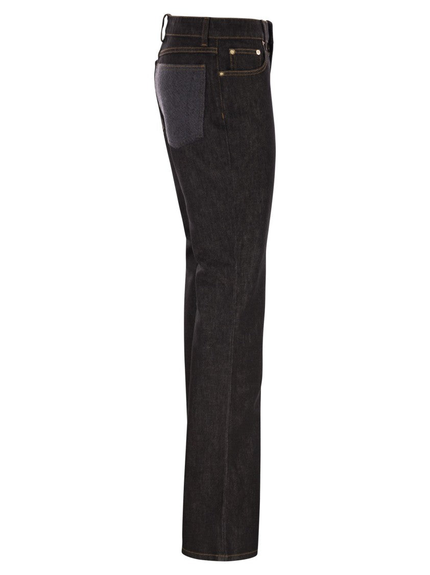 Fabiana Filippi 5-Pocket Denim Trousers With Flare