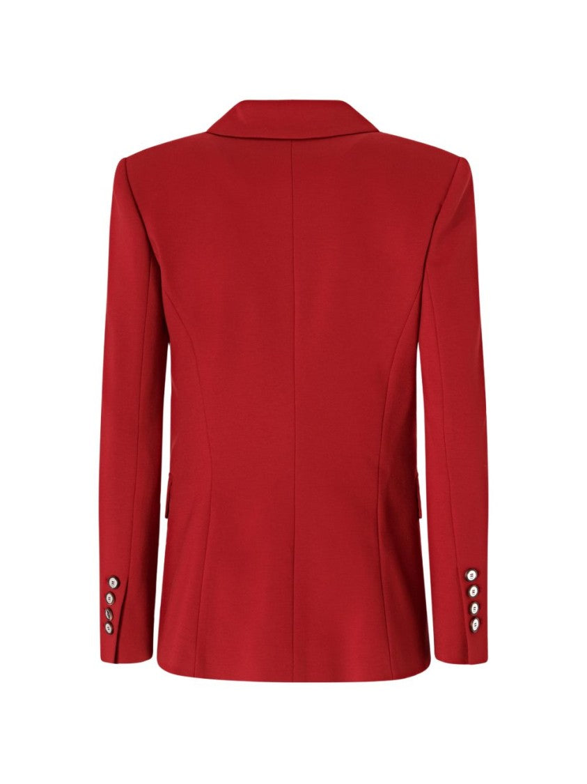 Pinko Red Tailored Red Blazer Structured Jacket