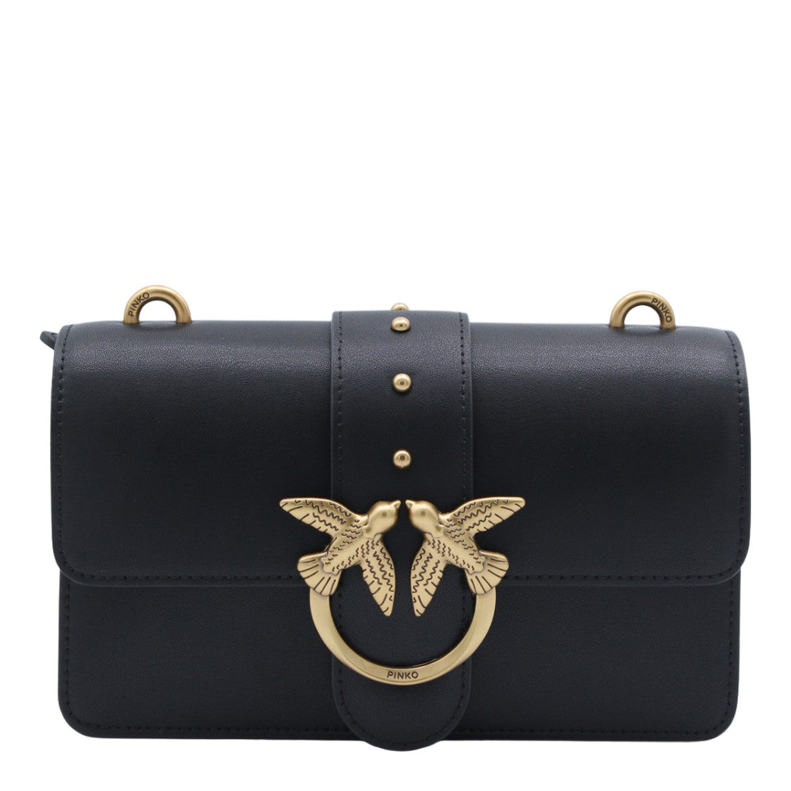 Pinko Minimalist Black Bag With Structured Silhouette