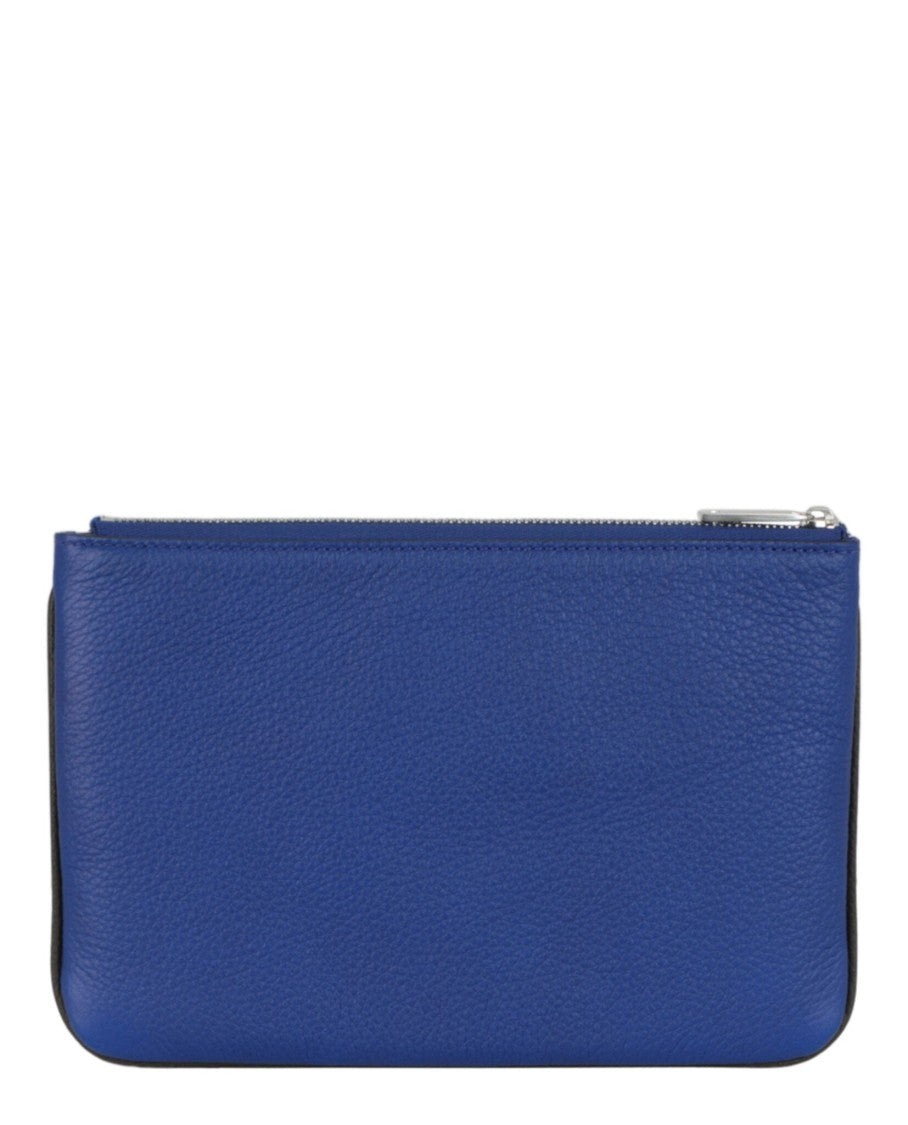 Ferragamo Cut-Out Pebbled Leather Phone Pouch