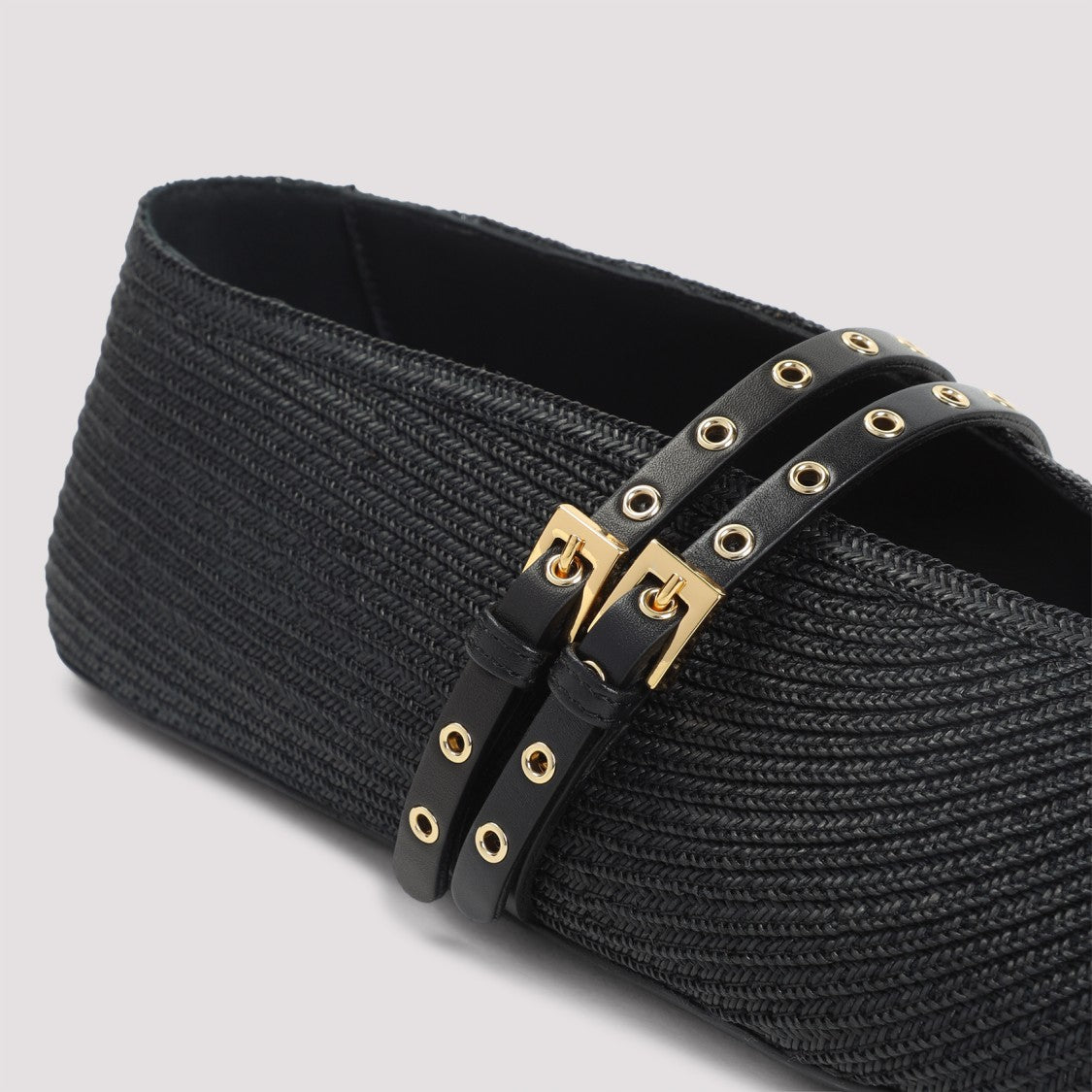 Alaïa Paper Straw Ballerinas