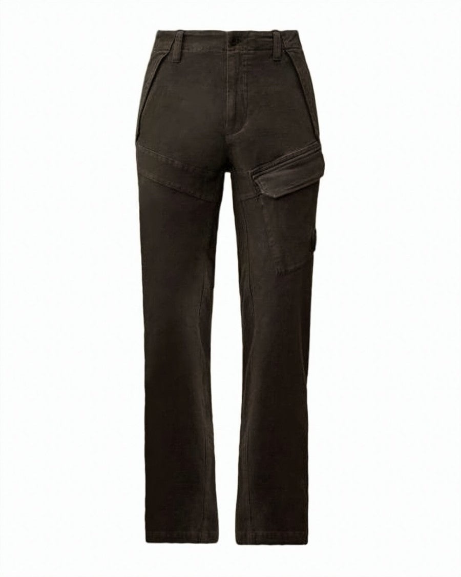 C.P. Company Straight-Leg Moleskin Stretch Cargo Pants