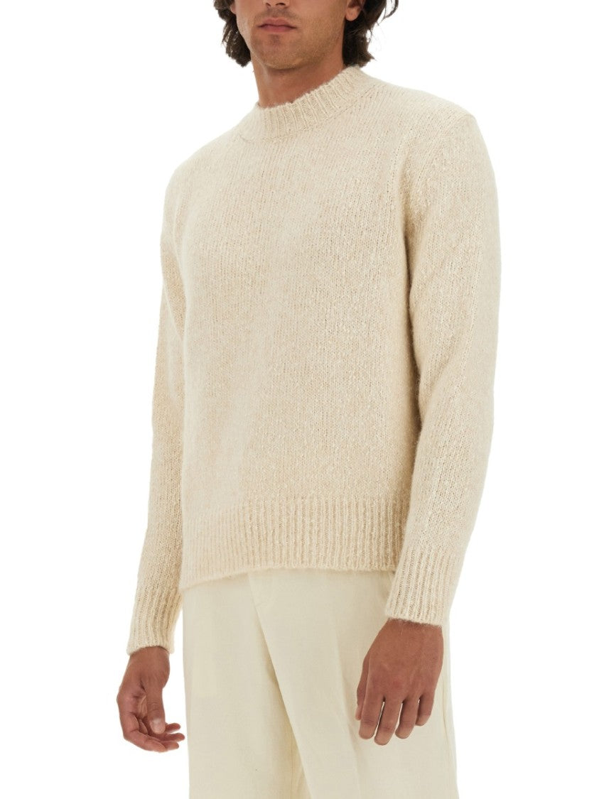 Lardini Textured Knit Wool Jersey