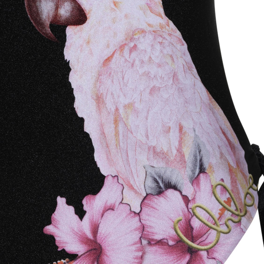 Chloé Pink Tropical Print Swimsuit
