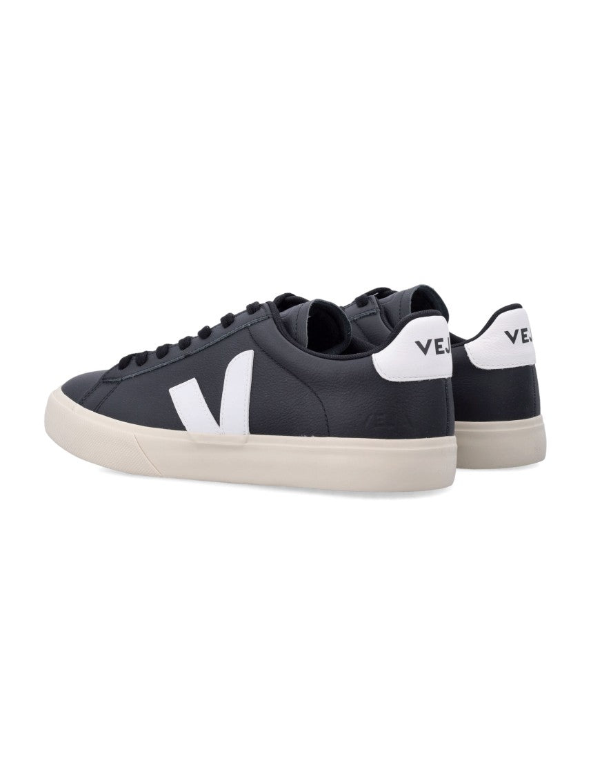 Veja Campo Leather Sneakers In Black
