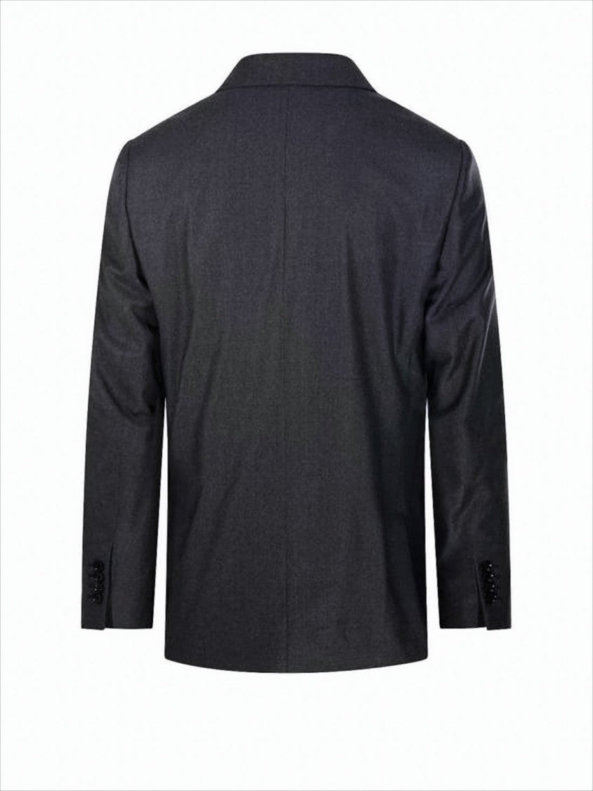 Ami Paris Double-Breasted Blazer With Structured Silhouette