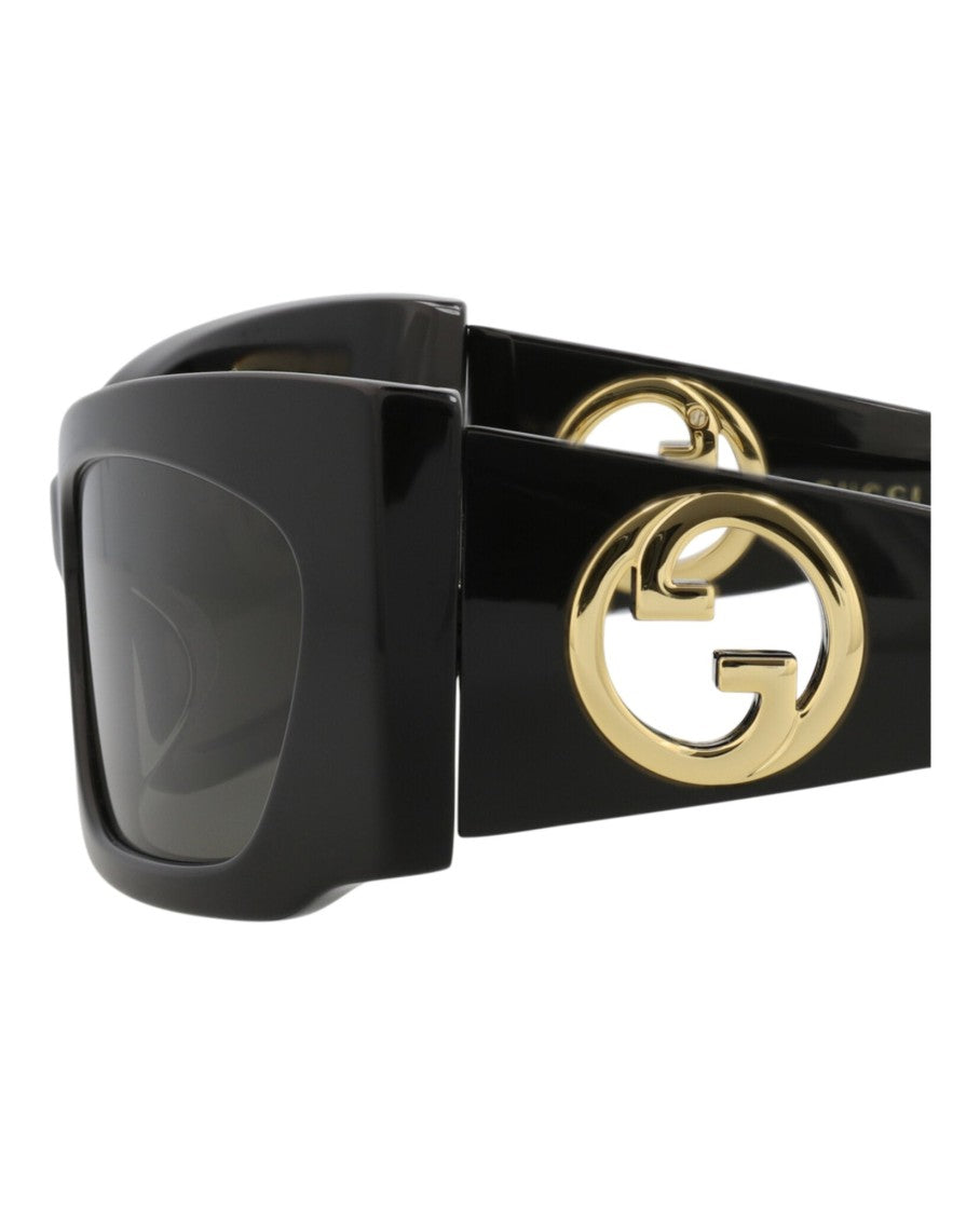 Gucci Shield-Frame Recycled Acetate Sunglasses