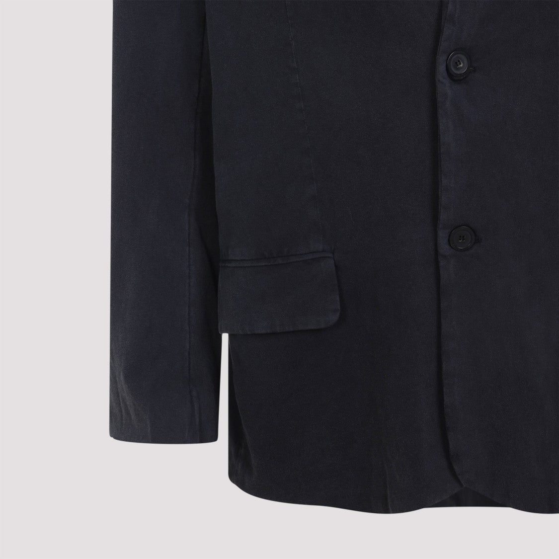 Balenciaga Black Cotton Single-Breasted Jacket