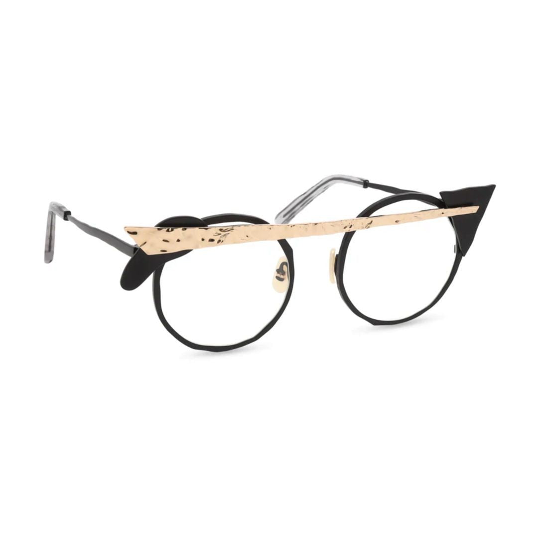 Masahiro Maruyama Mm-0094 Geometric Round Black Eyeglasses