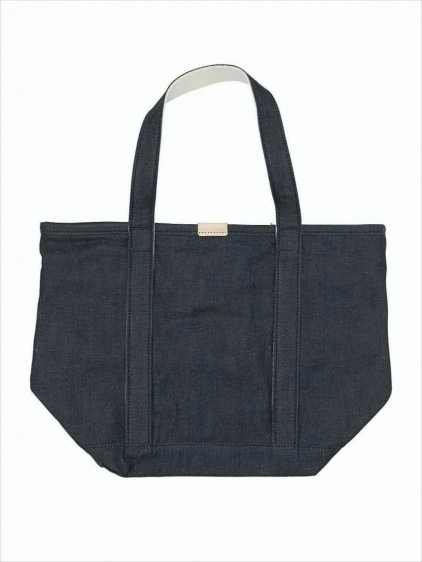 Porter Structured Navy Cotton Tote Bag
