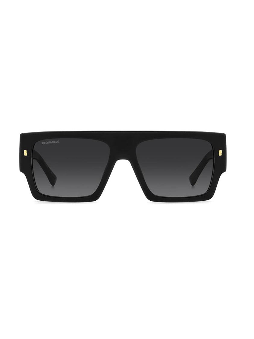 Dsquared2 Oversized Square Frame Sunglasses With Gold Accents