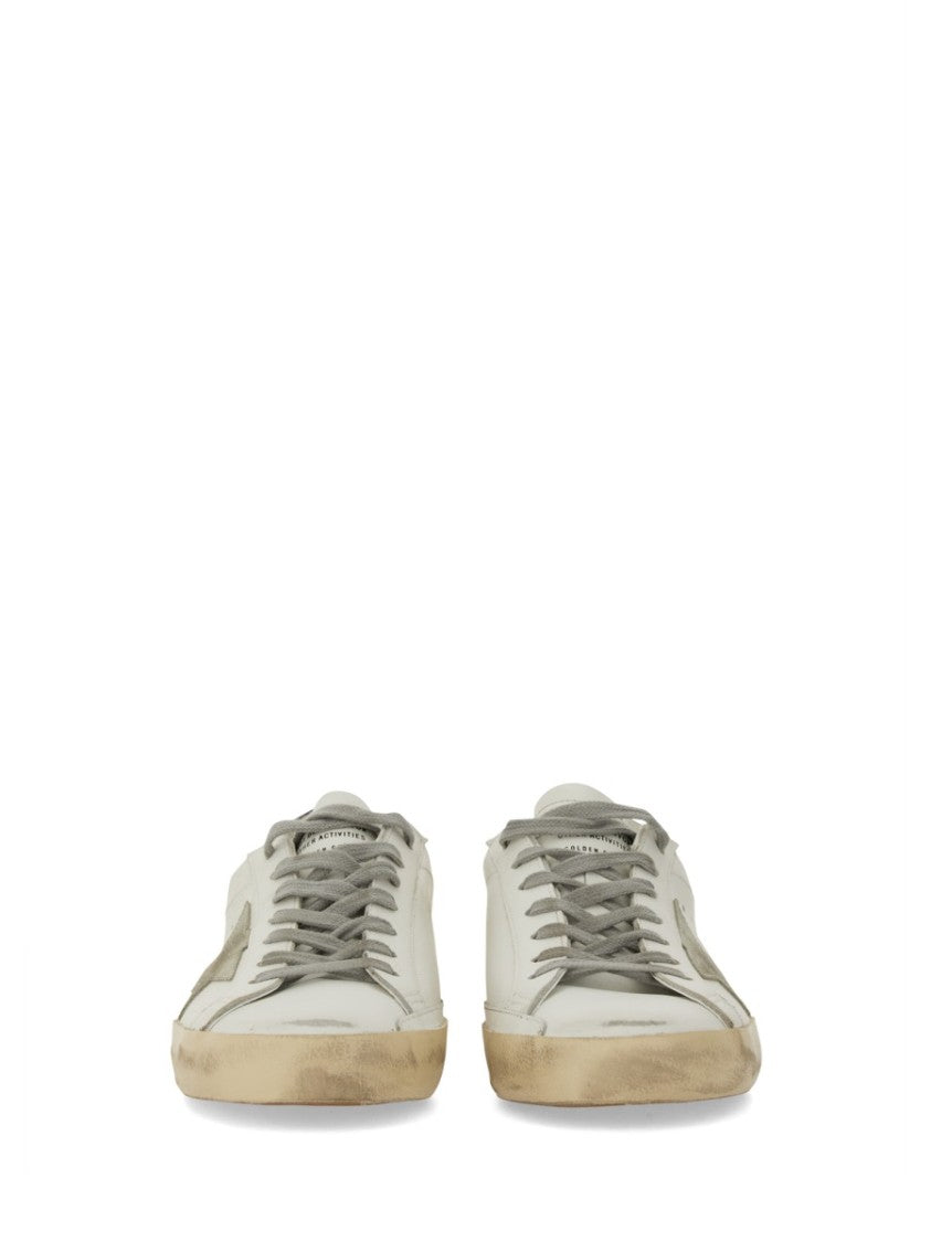 Golden Goose Super Star Vintage-Inspired Star Leather Sneakers