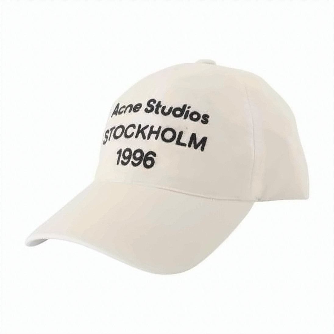 Acne Studios Classic Cotton Baseball Cap With Bold Contrast Embroidery