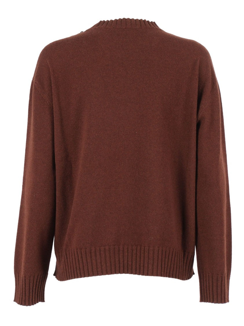 Fabiana Filippi Platinum Ebon Crew Neck Sweater