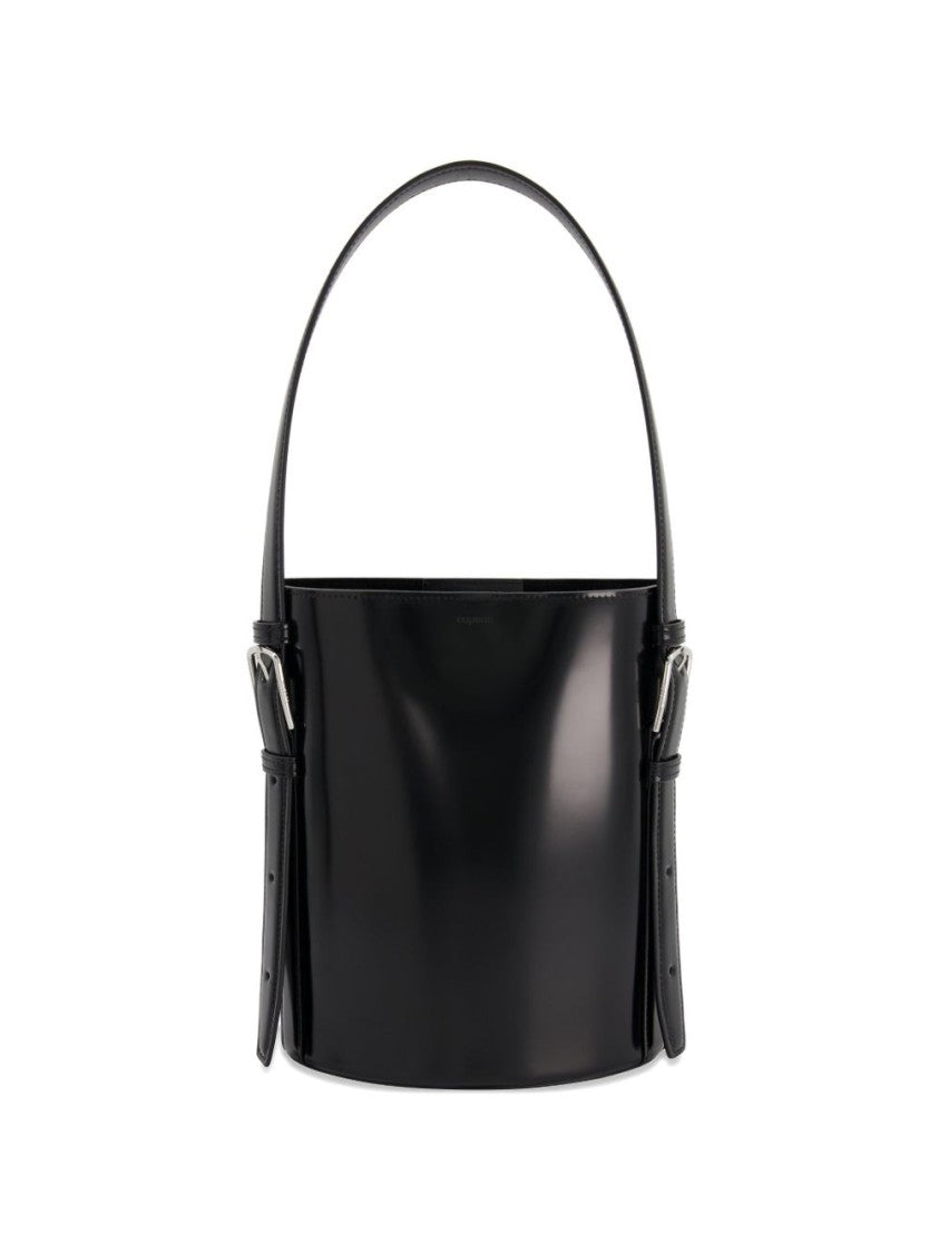 Coperni Black Cylindrical Side Strap Buckle Bag