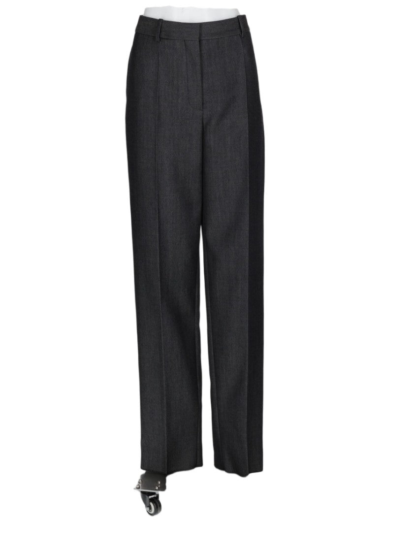 Balenciaga Tailored Wool Trousers With Straight-Leg Silhouette And Pressed Crease